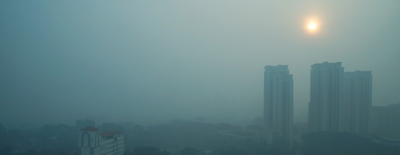 2015 Sep 25 morning, dense haze caused by PM2.5 pollution