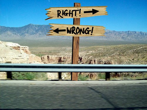 right wrong photo